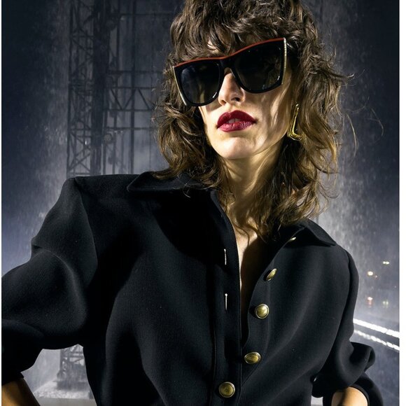 ?️ New Saint Laurent SL539 PALOMA 001 Sunglasses - Black Frame, Grey Lenses New SAINT LAURENT SL539 PALOMA 001 Black/Grey 58-18-145  main image 2